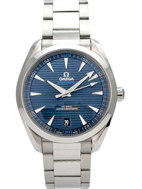 Omega Seamaster Aqua Terra Master Chronometer 41 mm Edelstahl mit blauem Zifferblatt und Doppelsicherheitsfaltschließe
