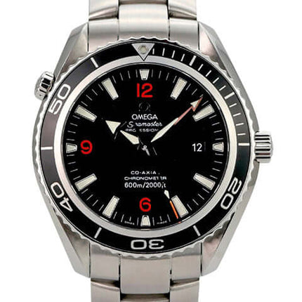 Omega Seamaster Planet Ocean 600m 2200.51.00 mit Edelstahlarmband und schwarzem Zifferblatt