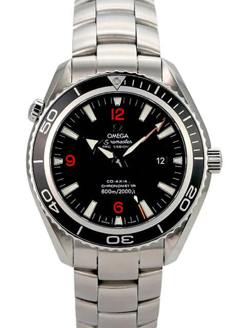 Omega Seamaster Planet Ocean 600m 2200.51.00 mit Edelstahlarmband und schwarzem Zifferblatt