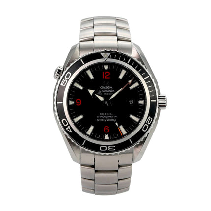 Omega Seamaster Planet Ocean 600m 2200.51.00 mit schwarzem Zifferblatt und Edelstahlband