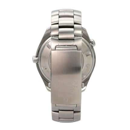 Omega Seamaster Planet Ocean 600m 2200.51.00 Rückansicht mit Edelstahlarmband und Sicherheitsfaltschließe