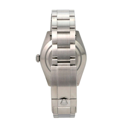 Rolex Explorer 40 Edelstahl 224270 aus Edelstahl mit Oyster-Band und polierter Lünette, Rückansicht