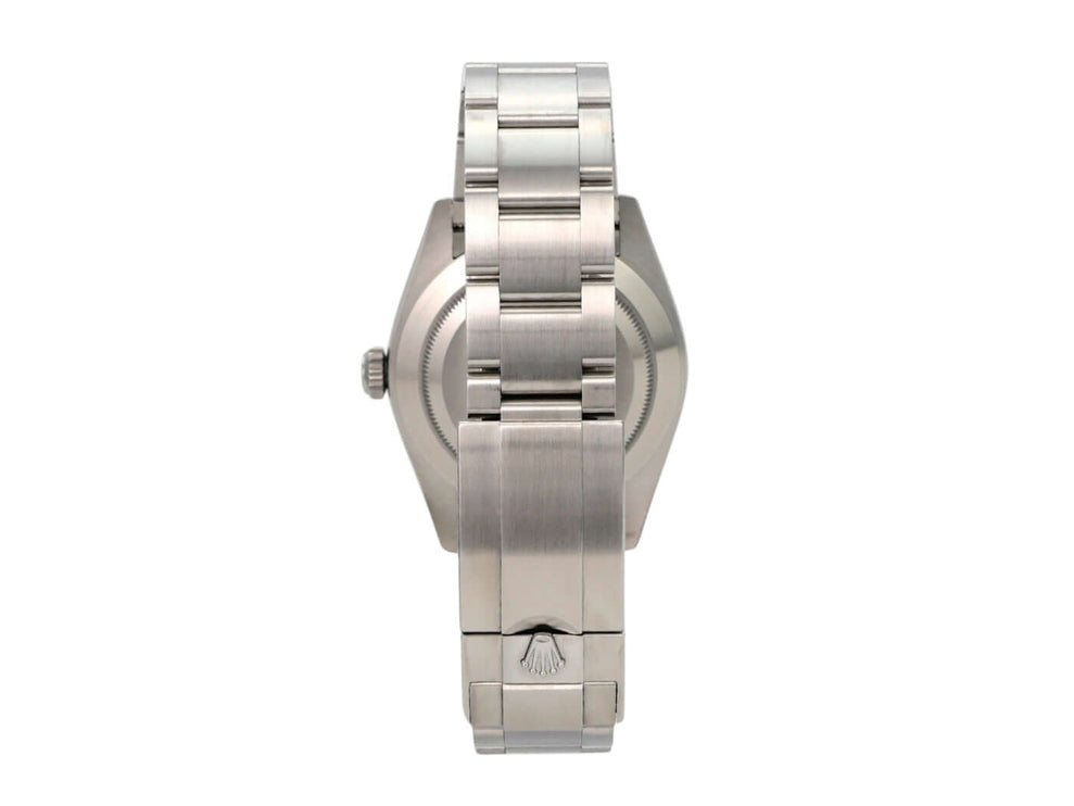 Rolex Explorer 40 Edelstahl 224270 aus Edelstahl mit Oyster-Band und polierter Lünette, Rückansicht