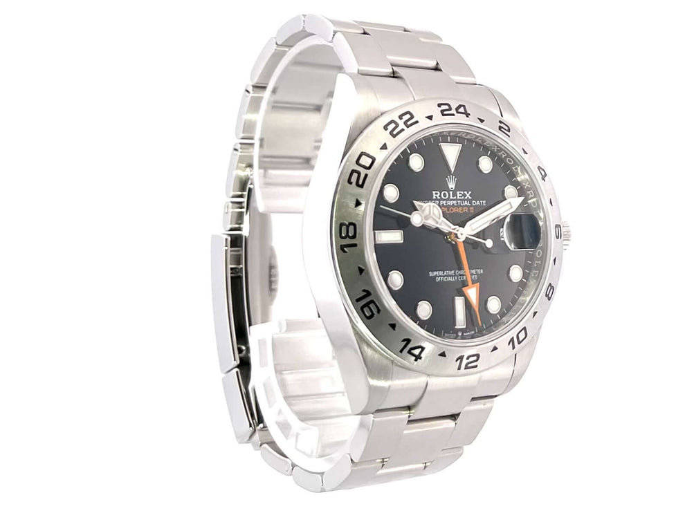 Rolex Explorer II 226570 Schwarz, Edelstahl Gehäuse und Armband, schwarzes Zifferblatt, Leuchtzeiger, 24-Stunden Lünette