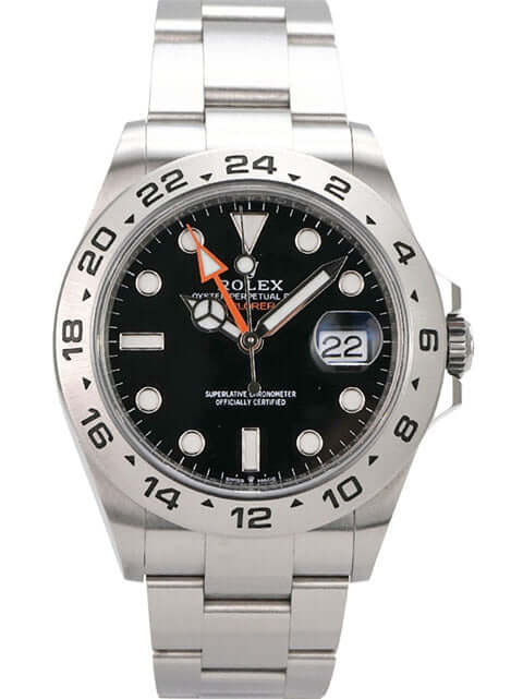 Rolex Explorer II 226570 Schwarz mit schwarzem Zifferblatt, Edelstahlgehäuse und 24-Stunden-Lünette
