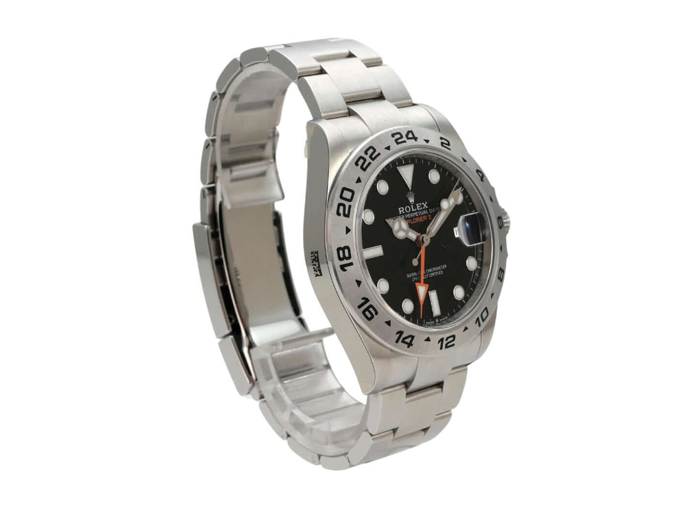 Rolex Explorer II 226570, Edelstahl, schwarzes Zifferblatt, 42mm Gehäuse, Automatikwerk, Leuchtzeiger