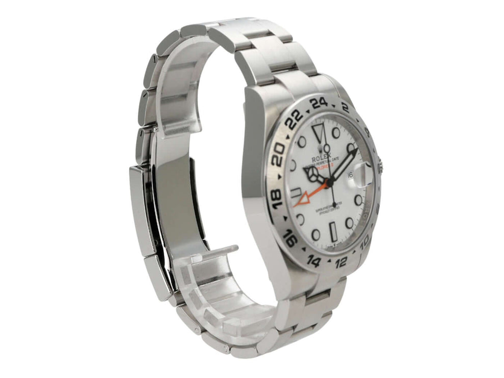Rolex Explorer II 226570 Weiß – Edelstahl-Armbanduhr mit weißem Zifferblatt und 24-Stunden-Skala