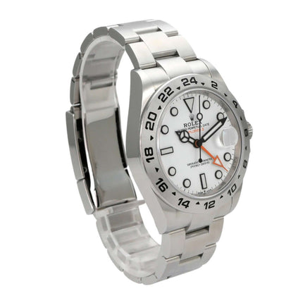 Rolex Explorer II 226570 Weiß - Automatikwerk, Edelstahlgehäuse, weißes Zifferblatt, 42 mm, 2022 Modell.