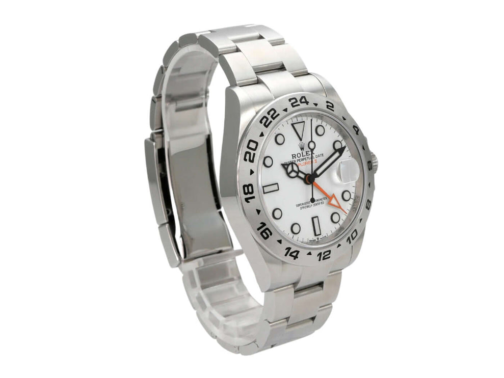 Rolex Explorer II 226570 Weiß - Automatikwerk, Edelstahlgehäuse, weißes Zifferblatt, 42 mm, 2022 Modell.