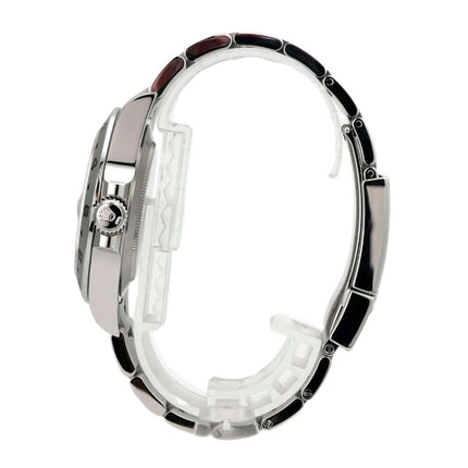 Rolex Explorer II 226570 Weiß seitliche Ansicht des Edelstahlarmbands und Gehäuses der Uhr