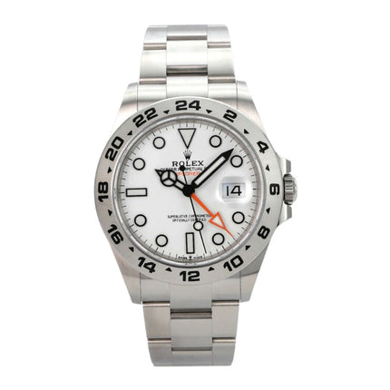 Rolex Explorer II 226570 Weiß – Edelstahl-Uhr mit weißem Zifferblatt und Leuchtzeigern