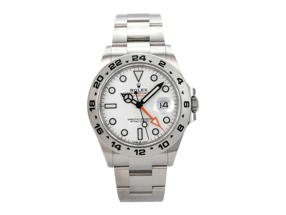 Rolex Explorer II 226570 Weiß – Edelstahl-Uhr mit weißem Zifferblatt und Leuchtzeigern