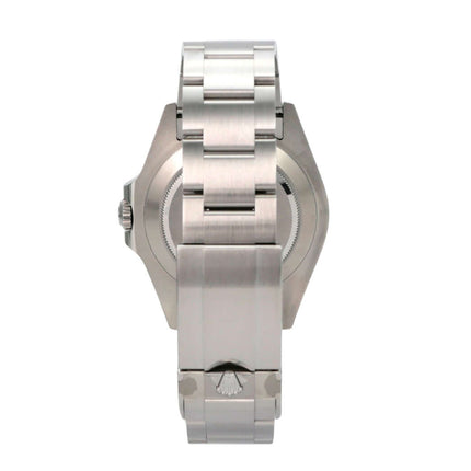 Rolex Explorer II 226570 Weiß Rückansicht des Edelstahlgehäuses und Armbands