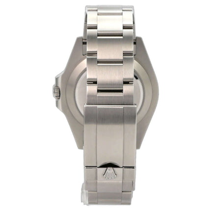 Rolex Explorer II 226570 Weiß, Edelstahlarmband und Gehäuse-Rückseite der Luxus-Uhr