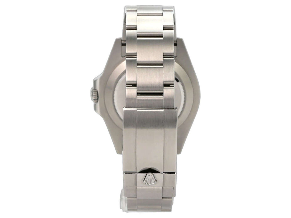 Rolex Explorer II 226570 Weiß, Edelstahlarmband und Gehäuse-Rückseite der Luxus-Uhr