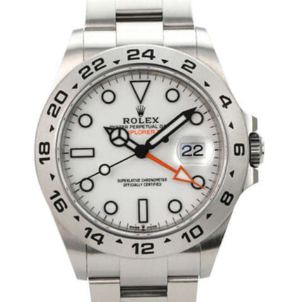 Rolex Explorer II 226570 Weiß, Edelstahlgehäuse, weißes Zifferblatt, 42 mm Durchmesser