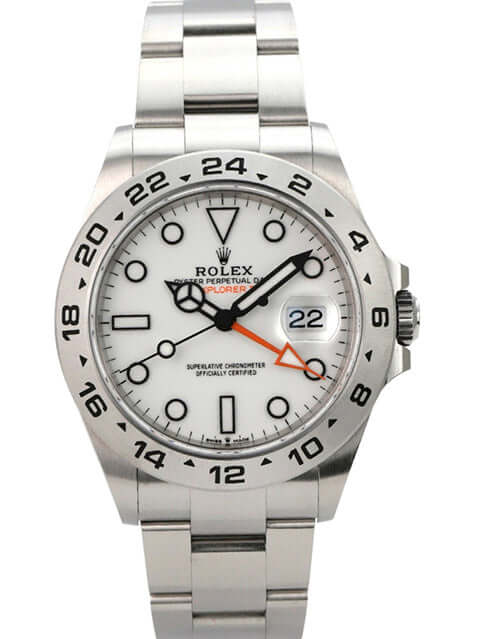 Rolex Explorer II 226570 Weiß, Edelstahlgehäuse, weißes Zifferblatt, 42 mm Durchmesser