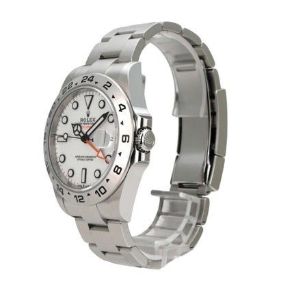 Rolex Explorer II 226570 Weiß Automatikuhr mit weißem Zifferblatt und Edelstahlarmband