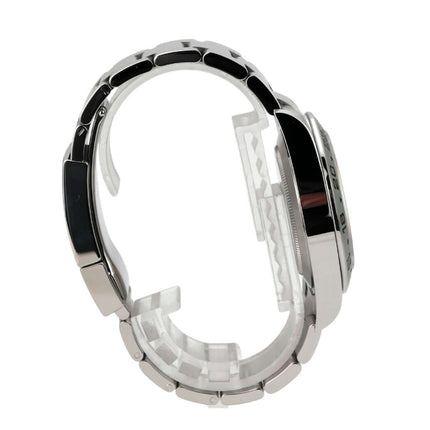 Rolex Explorer II 226570 Weiß seitliche Ansicht des Armbands aus Edelstahl mit Sicherheitsfaltschließe.