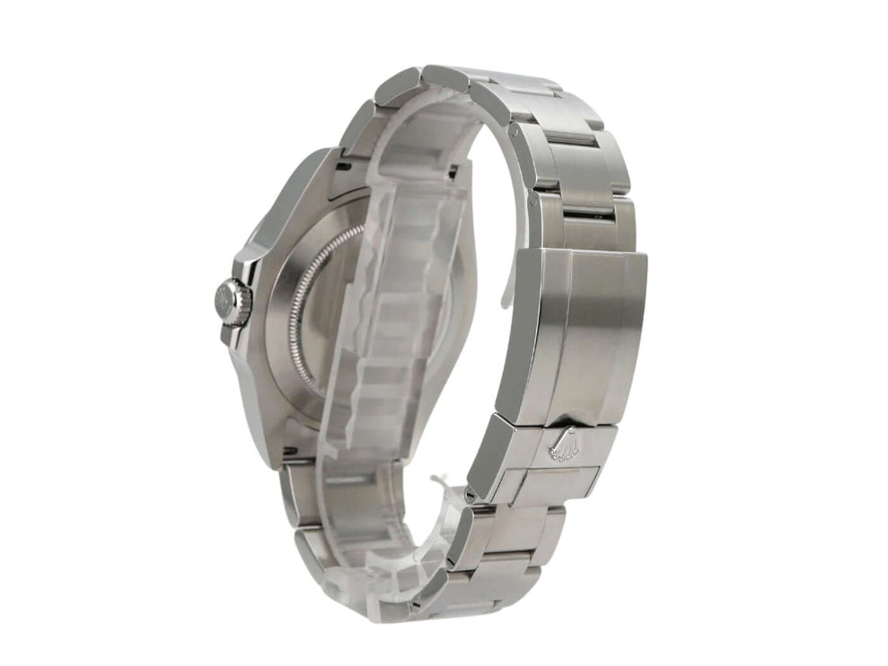 Rolex Explorer II 226570 Weiß seitliche Ansicht des Edelstahlarmbandes und Gehäuses