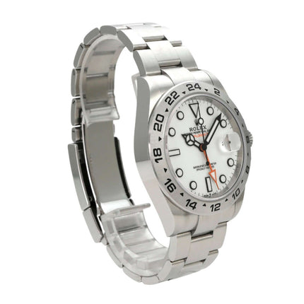 Rolex Explorer II 226570 Weiß Uhr mit weißem Zifferblatt und Edelstahl-Armband, Ref. 226570.