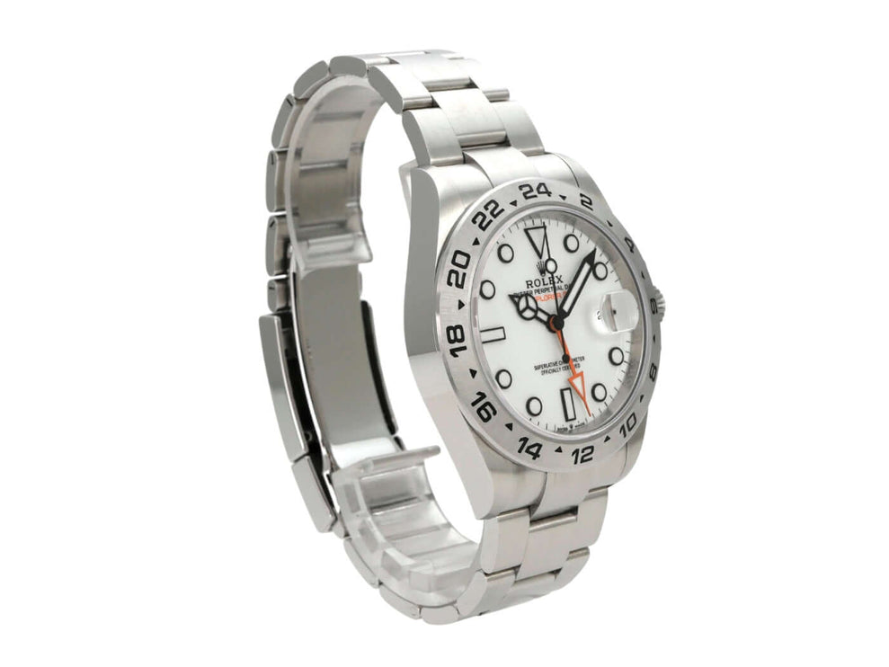 Rolex Explorer II 226570 Weiß Uhr mit weißem Zifferblatt und Edelstahl-Armband, Ref. 226570.
