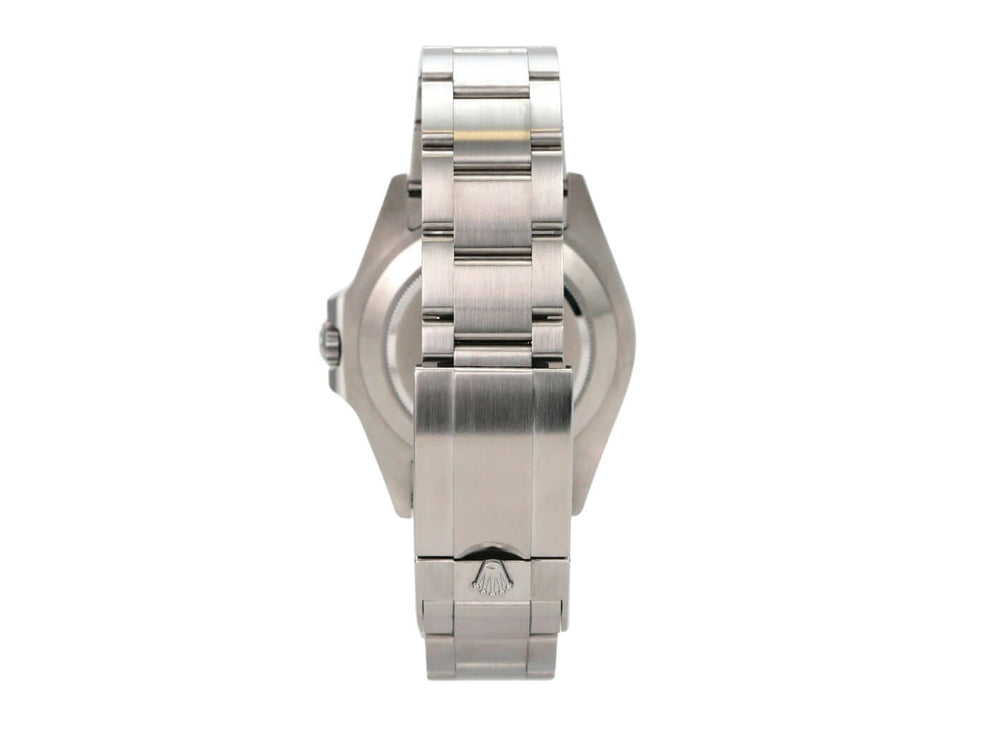 Rolex Explorer II 226570 Weiß Ansicht von der Seite, detaillierte Darstellung des satinierten Edelstahlarmbands.