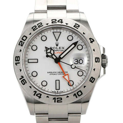 Rolex Explorer II 226570 Weiß mit weißem Zifferblatt und Edelstahlband, Gehäusedurchmesser 42 mm