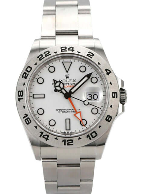 Rolex Explorer II 226570 Weiß mit weißem Zifferblatt und Edelstahlband, Gehäusedurchmesser 42 mm