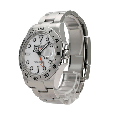 Rolex Explorer II 226570 Weiß Automatik-Armbanduhr mit weißem Zifferblatt und Edelstahlarmband