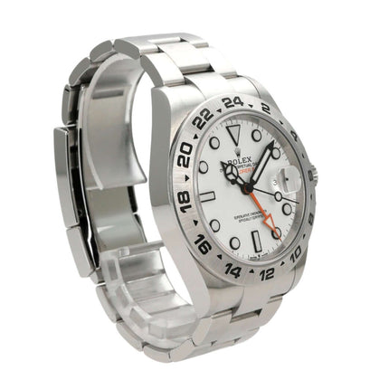 Rolex Explorer II 226570 Weiß, 42 mm Edelstahl, weißes Zifferblatt, Automatikuhr.