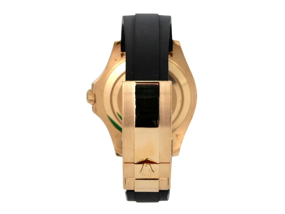 Rolex Yacht-Master 42 Gelbgold 226658 – Rückseite mit Oyster-Kautschukband und Faltschließe aus 18 kt Gelbgold