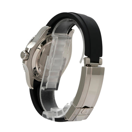 Rolex Yacht-Master 42 Weißgold 226659 mit Oyster Kautschukband und poliertem 18 kt Weißgold-Gehäuse