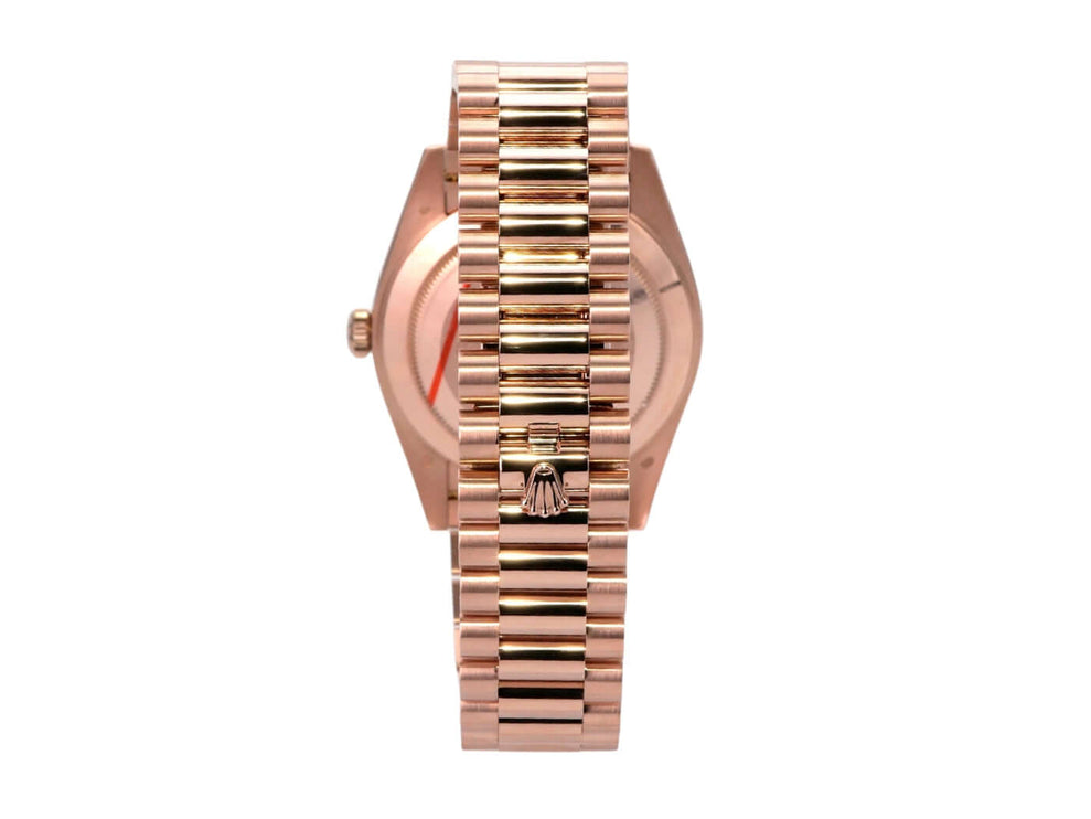 Rolex Day-Date 40 Everose-Gold 228235 Choco Römisch Uhrarmband und Gehäuse aus 18 kt Everose-Gold