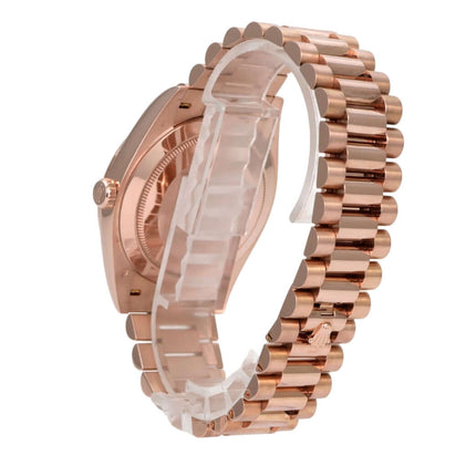 Rolex Day-Date 40 Everose-Gold 228235 Choco Index, 18 kt Everose-Gold Präsident Armband und Gehäuse
