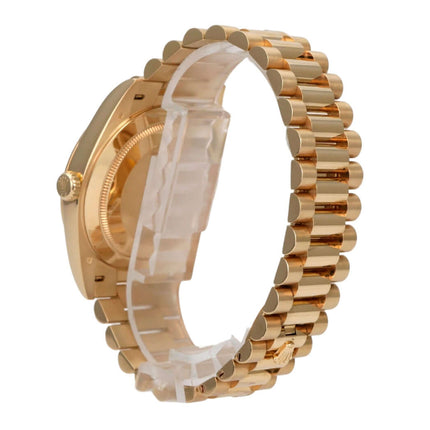 Rolex Day-Date 40 Gelbgold 228238 Schwarz Diamant, 18 kt Gelbgold, Präsident-Armband