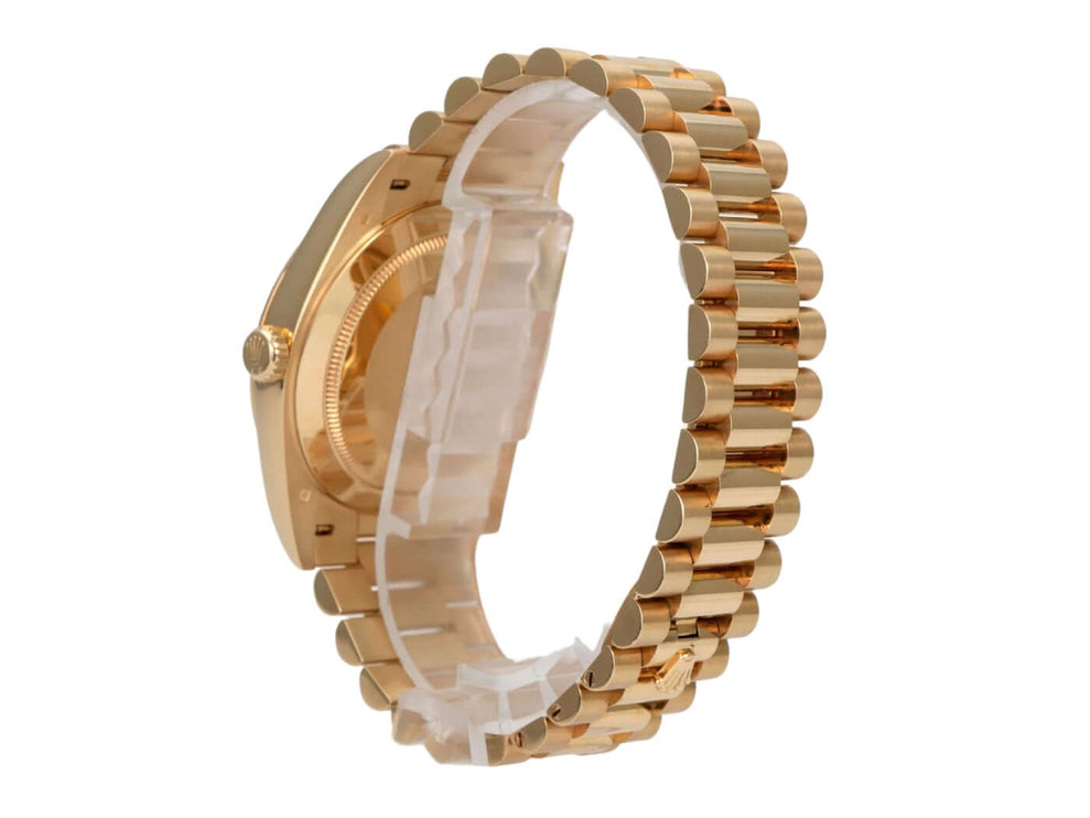 Rolex Day-Date 40 Gelbgold 228238 Schwarz Diamant, 18 kt Gelbgold, Präsident-Armband