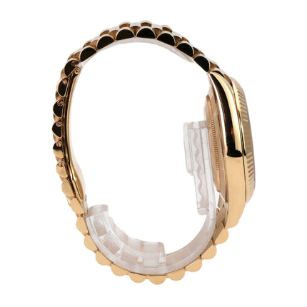 Ro lex Day-Date 40 Gelbgold 228238 Silber Römisch Armband aus 18 kt Gelbgold seitliche Ansicht