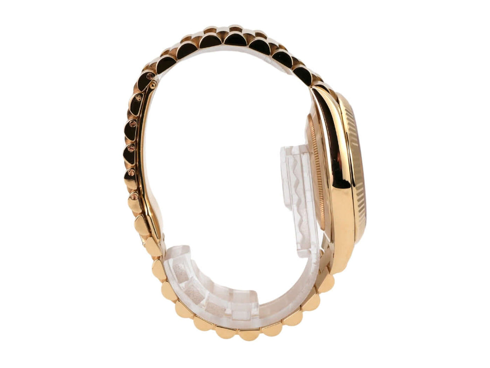 Ro lex Day-Date 40 Gelbgold 228238 Silber Römisch Armband aus 18 kt Gelbgold seitliche Ansicht