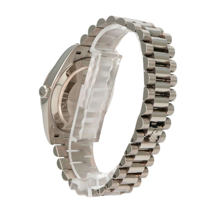 Rolex Day-Date 40 Weißgold 228239 Eisblau, 18 kt Weißgold, Präsident-Armband, Automatikwerk