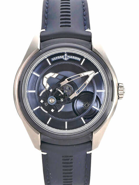 Ulysse Nardin Freak X Ti Blue 2303-270/03 Automatikuhr mit blauem Zifferblatt und Lederarmband
