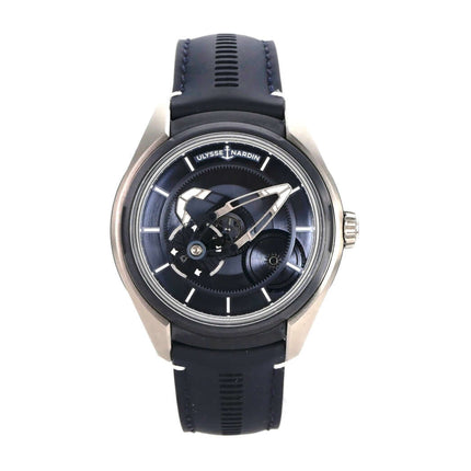 Ulysse Nardin Freak X Ti Blue 2303-270/03 mit titaniaus Gehäuse und blauem Zifferblatt, Automatik, sehr guter Zustand.