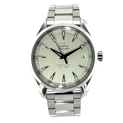 Omega Seamaster Aqua Terra Golf Master Co-Axial 231.10.42.21.02.004 in Edelstahl mit silberfarbenem Zifferblatt und poliertem Edelstahlarmband