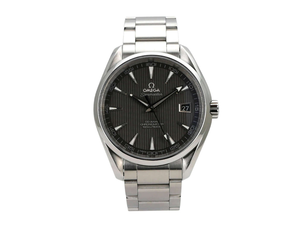 Omega Seamaster Aqua Terra 231.10.42.21.06.001 in Edelstahl mit schwarzem Zifferblatt und Doppelsicherheitsfaltschließe