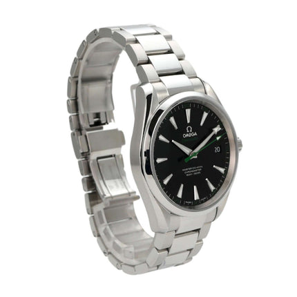 Omega Seamaster Aqua Terra 231.12.42.21.01.003 Golf Master Co-Axial, Edelstahl, schwarzes Zifferblatt, 41,5 mm Durchmesser.