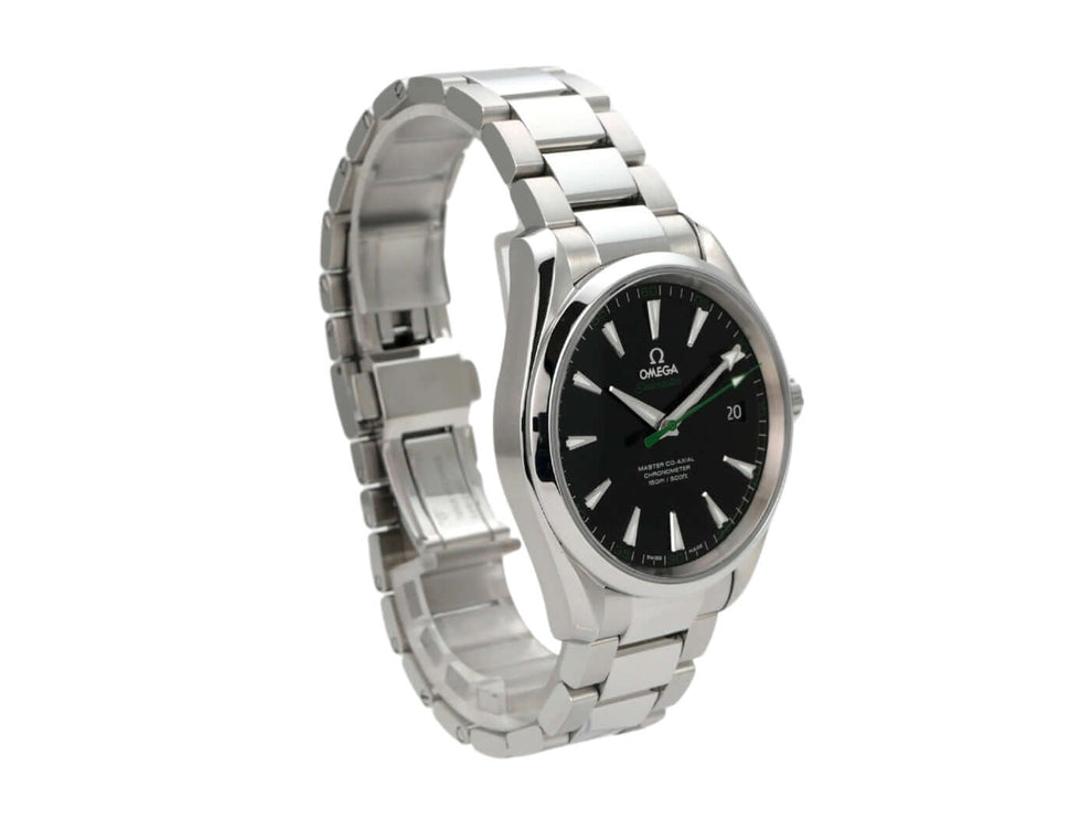 Omega Seamaster Aqua Terra 231.12.42.21.01.003 Golf Master Co-Axial, Edelstahl, schwarzes Zifferblatt, 41,5 mm Durchmesser.
