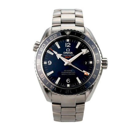 Omega Seamaster Planet Ocean GMT 232.90.44.22.03.001, Titan, blaues Zifferblatt, automatik, 43,5 mm Durchmesser