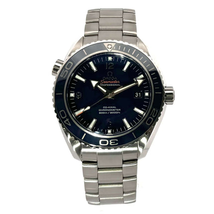 Omega Seamaster Planet Ocean 600M Titan 45,5mm mit blauem Zifferblatt und Titanarmband, Referenz 232.90.46.21.03.001