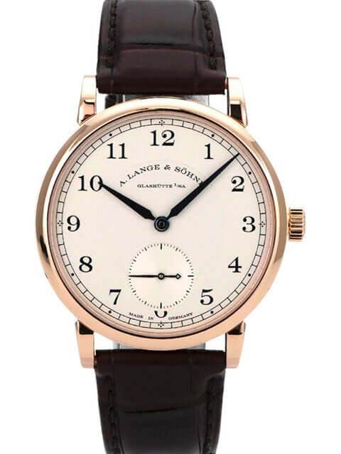 A. Lange & Söhne 1815 Rotgold 235.032 Uhrenbild mit braunem Alligatorlederband.