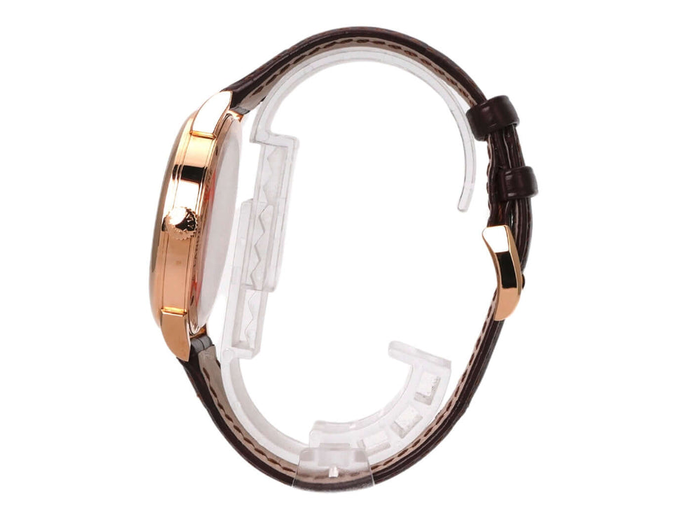 A. Lange & Söhne 1815 Rotgold Uhr Seitenansicht, 18 kt Rotgold Gehäuse, Alligatorlederband, Ref. 235.032.